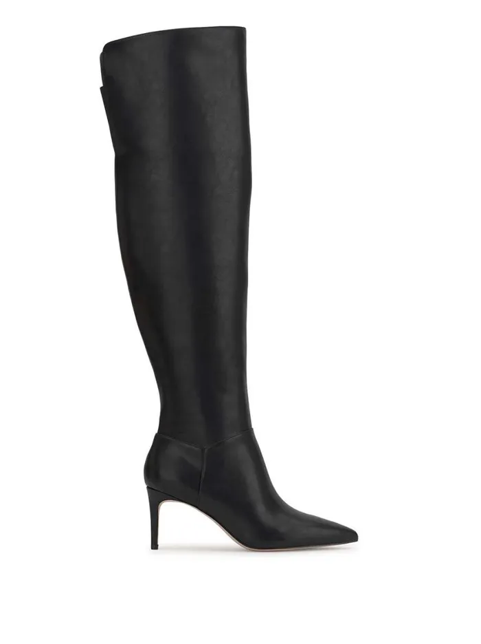 Women Boots and Booties Jessica Simpson Verity Stiletto Boot In Black Leather