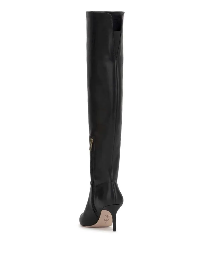 Women Boots and Booties Jessica Simpson Verity Stiletto Boot In Black Leather