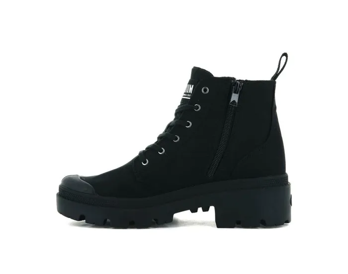 Women Boots PALLADIUM PALLABASE TWILL Blackblack Women Boots PALLADIUM PALLABASE TWILL Blackblack