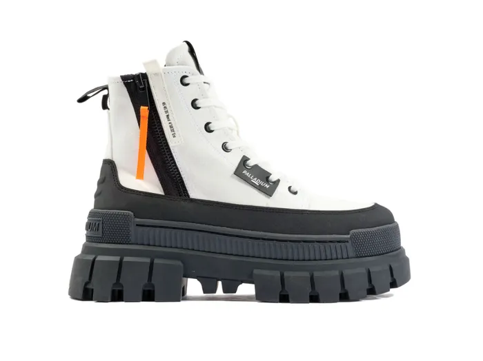 Women Boots PALLADIUM REVOLT BOOT ZIP TX Star White