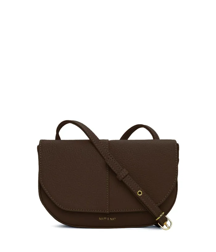 Women Buda Vegan Crossbody Bag 8211 Purity Chocolate Matt and Nat Crossbody