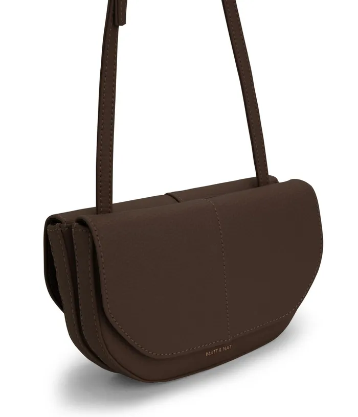 Women Buda Vegan Crossbody Bag 8211 Purity Chocolate Matt and Nat Crossbody