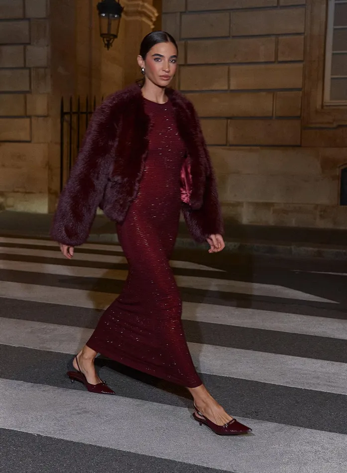 Women Burgundy Embellished Maxi Dress Jaden 4th and Reckless Dresses
