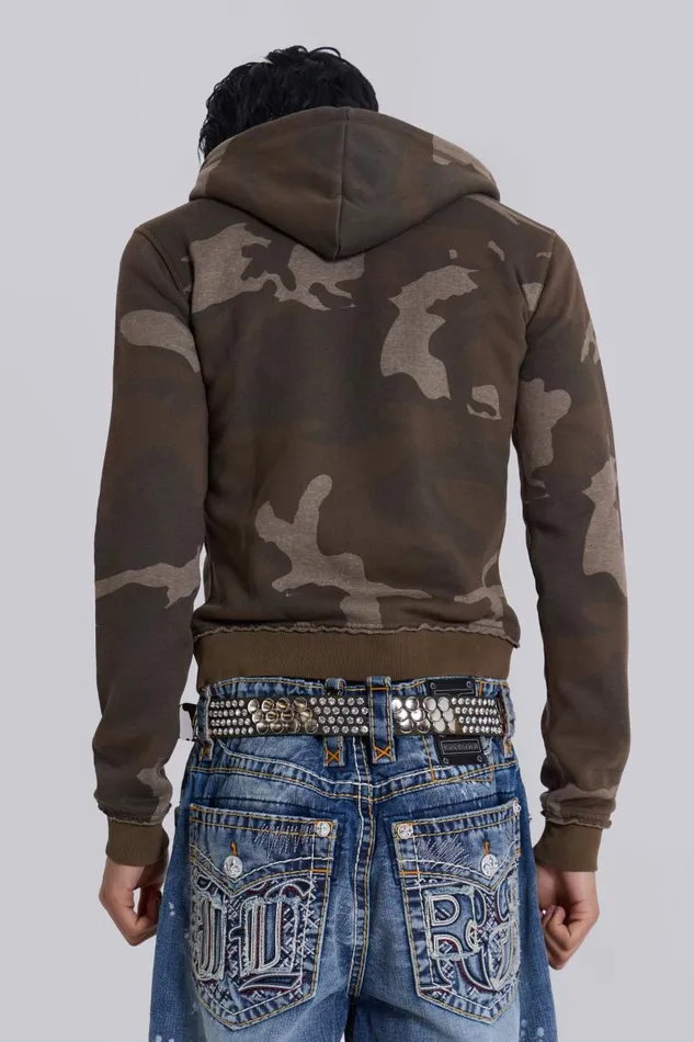 Women Camo Mini Monster Hoodie Jaded London CoOrds