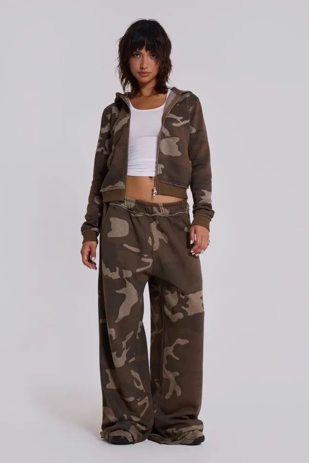 Women Camo Mini Monster Hoodie Jaded London CoOrds