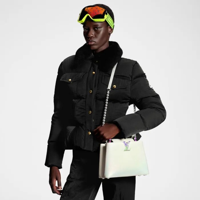 Women Capucines Bag Louis Vuitton Louis Vuitton M23307 LV SKI Capucines BB Snow White 8211 Louis Vuitton Handbag Store
