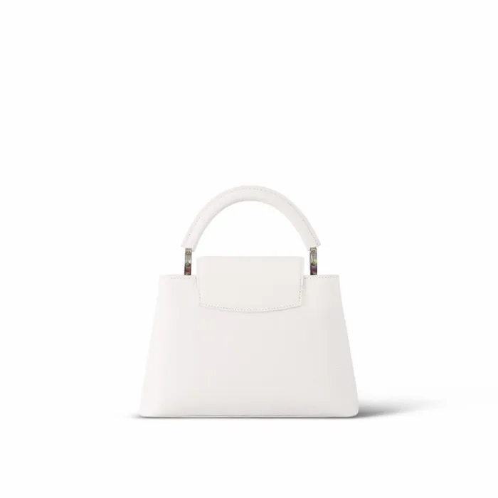Women Capucines Bag Louis Vuitton Louis Vuitton M23307 LV SKI Capucines BB Snow White 8211 Louis Vuitton Handbag Store