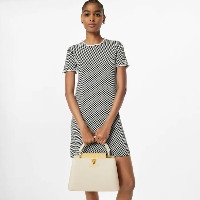 Women Capucines Bag Louis Vuitton Louis Vuitton M59883 Capucines MM Cream 8211 Louis Vuitton Handbag Store