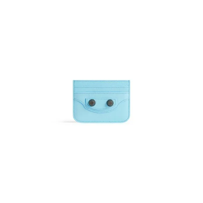Women Card Holders Balenciaga Le Cagole Card Holder In Light Blue