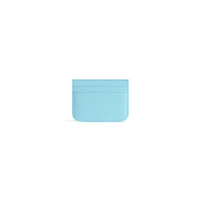 Women Card Holders Balenciaga Le Cagole Card Holder In Light Blue