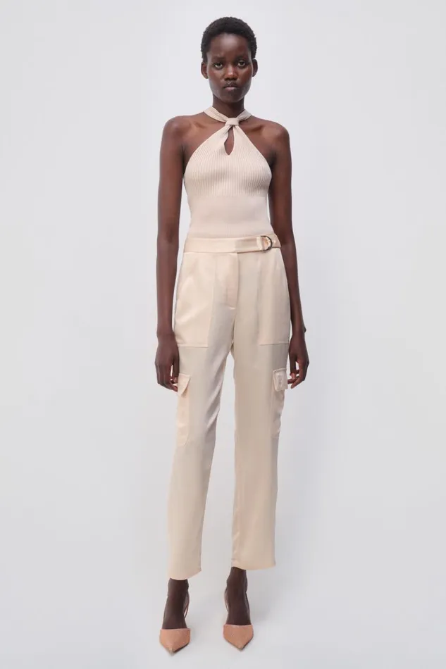 Women Carolina Pant Blush Jonathan Simkhai Pants and Bottoms