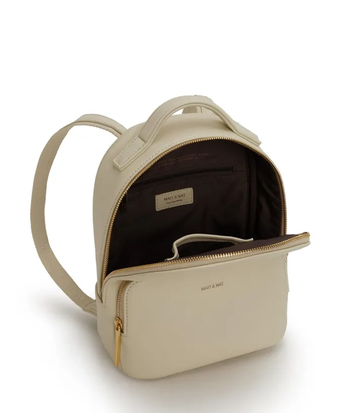 Women Carosm Small Vegan Backpack 8211 Loom Tapioca Matt and Nat Backpacks
