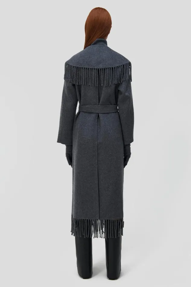 Women Carrie Coat Grey Melange Jonathan Simkhai Jackets and Coats