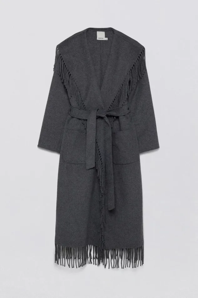 Women Carrie Coat Grey Melange Jonathan Simkhai Jackets and Coats