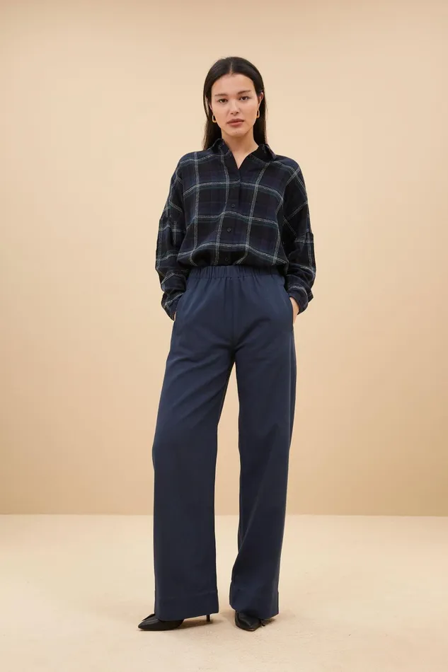 Women Check Blouse Dark Green Bybar Blouses Women Check Blouse Dark Green Bybar Blouses