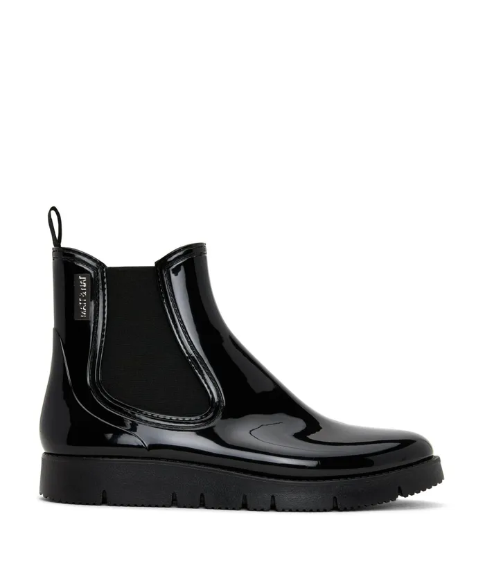 Women Chelz Vegan Rain Boots Blkblk Matt and Nat Boots