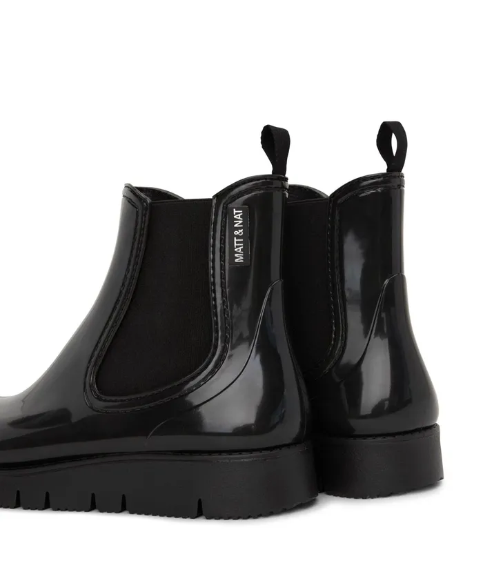 Women Chelz Vegan Rain Boots Blkblk Matt and Nat Boots