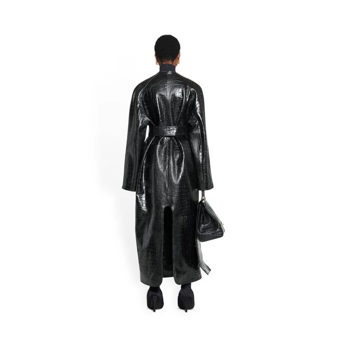 Women Coats and Jackets Balenciaga Lining Coat In Black