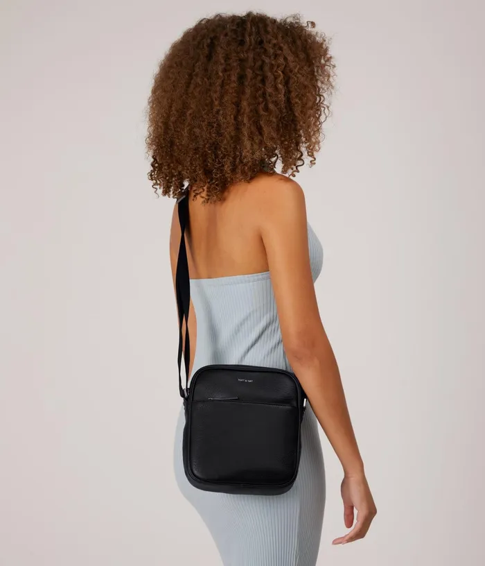 Women Coenmini Small Vegan Crossbody Bag 8211 Dwell Black Matt and Nat Crossbody