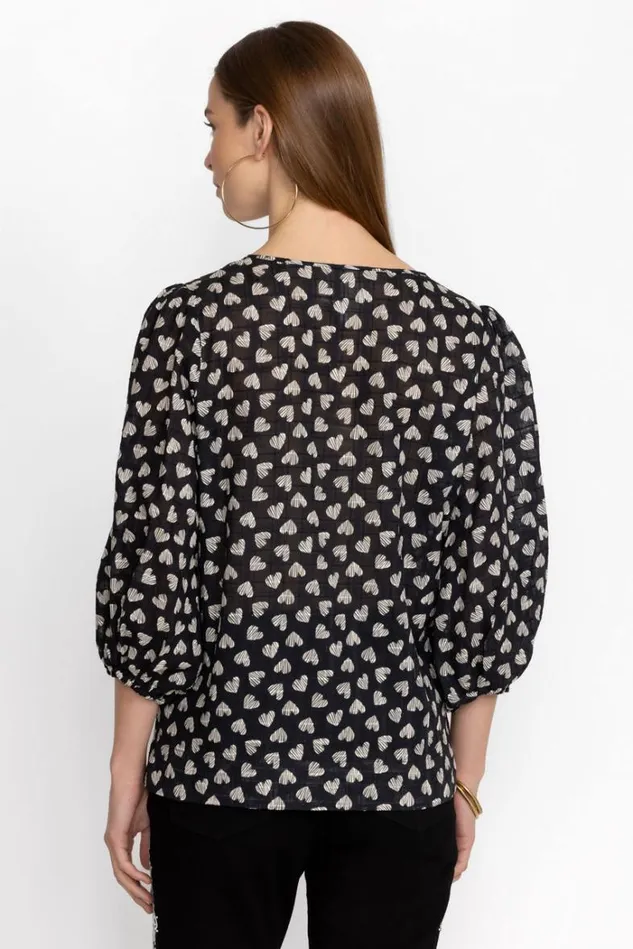 Women COUPLE OF HEARTS COTTON BLOUSE Coupleofhearts Johnny Was Tops Women COUPLE OF HEARTS COTTON BLOUSE Coupleofhearts Johnny Was Tops