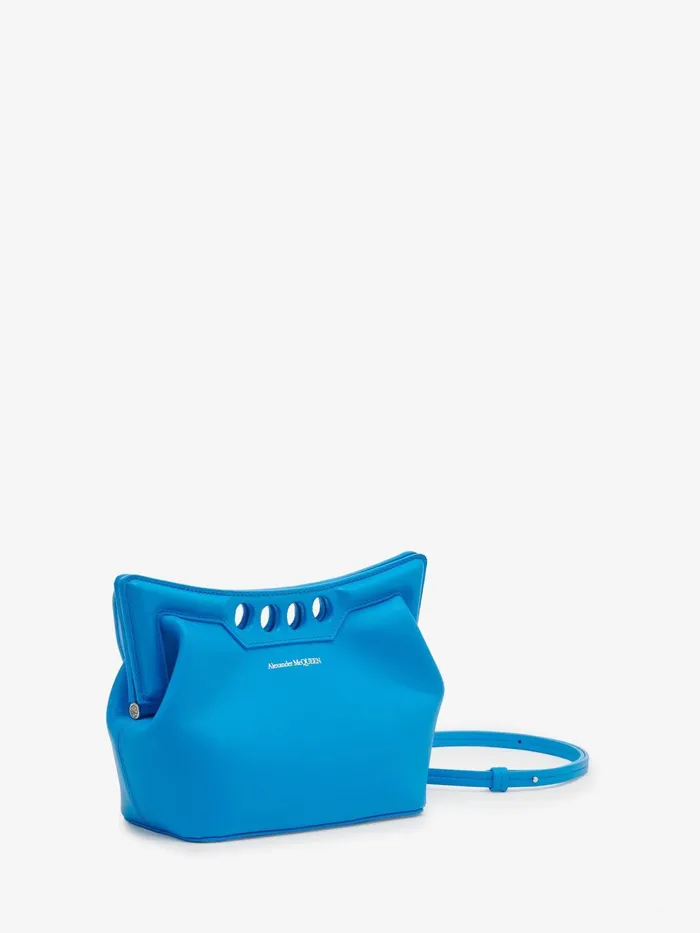 Women Crossbody Bags Alexander McQueen The Peak Bag Mini Lapis Blue