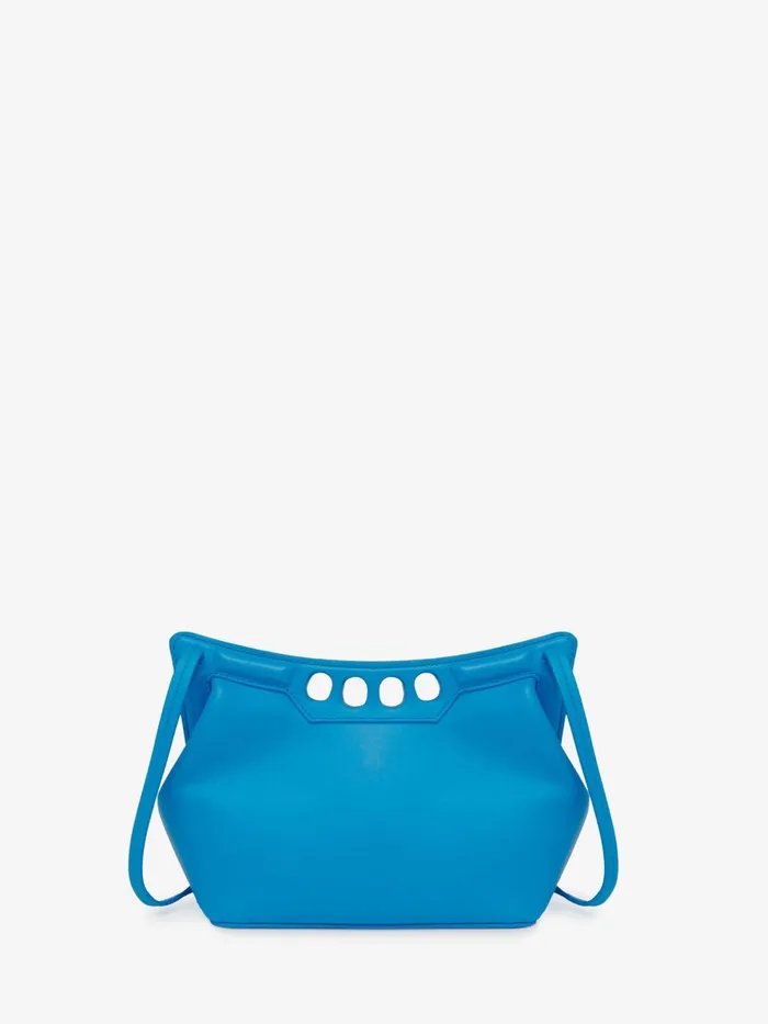 Women Crossbody Bags Alexander McQueen The Peak Bag Mini Lapis Blue