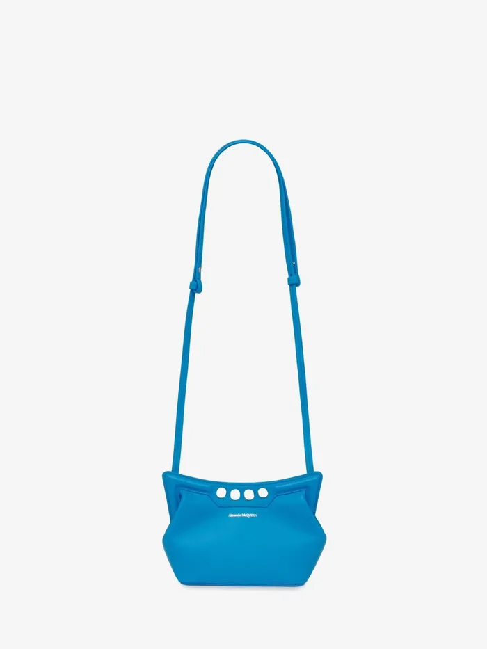 Women Crossbody Bags Alexander McQueen The Peak Bag Mini Lapis Blue