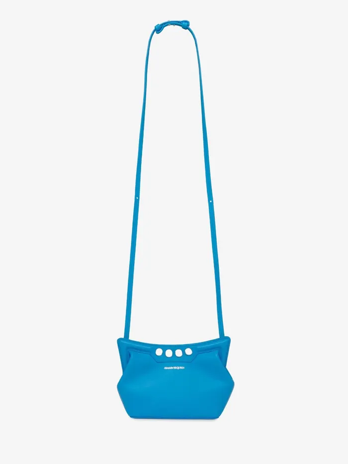 Women Crossbody Bags Alexander McQueen The Peak Bag Mini Lapis Blue