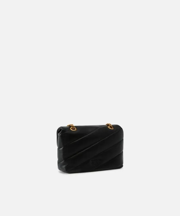Women Crossbody Bags Pinko Baby Love Bag Puff Maxi Quilt Blackantique Gold Women Crossbody Bags Pinko Baby Love Bag Puff Maxi Quilt Blackantique Gold