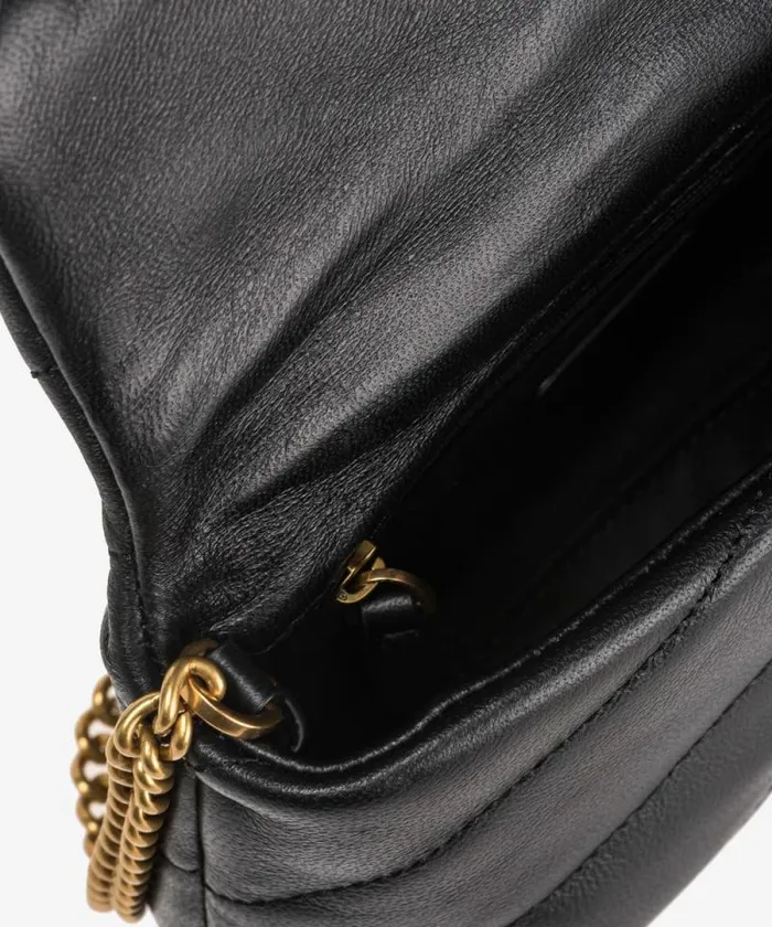 Women Crossbody Bags Pinko Baby Love Bag Puff Maxi Quilt Blackantique Gold Women Crossbody Bags Pinko Baby Love Bag Puff Maxi Quilt Blackantique Gold