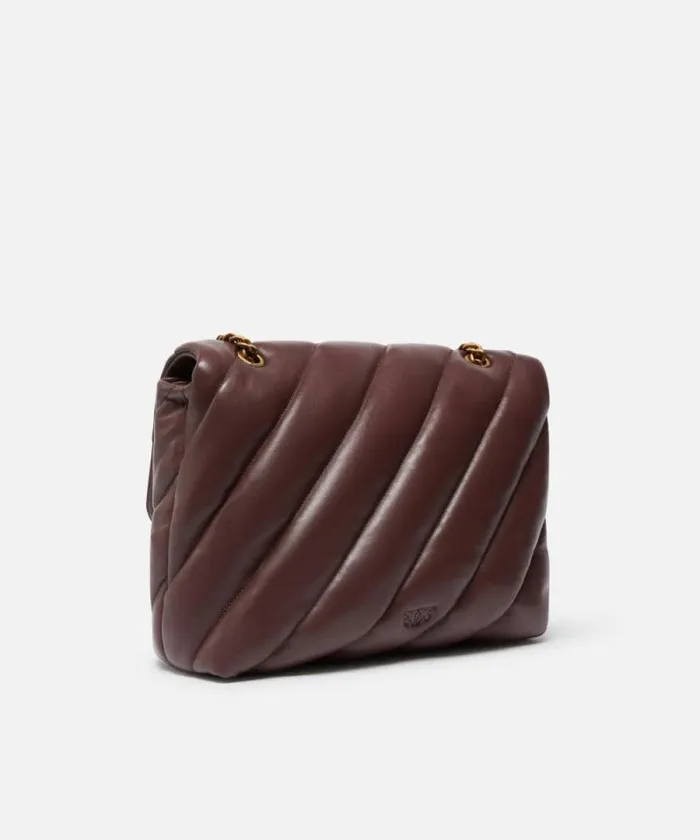 Women Crossbody Bags Pinko Big Love Bag Puff Maxi Quilt Choc Bitterantiquegold Women Crossbody Bags Pinko Big Love Bag Puff Maxi Quilt Choc Bitterantiquegold