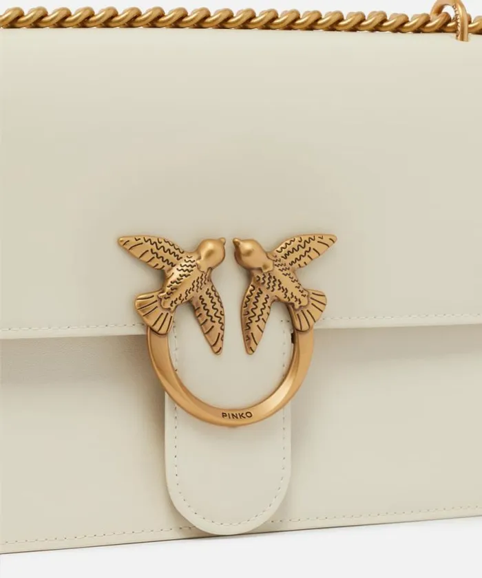 Women Crossbody Bags Pinko Classic Love Bag One Simply Whitewhiteantique Gold Women Crossbody Bags Pinko Classic Love Bag One Simply Whitewhiteantique Gold