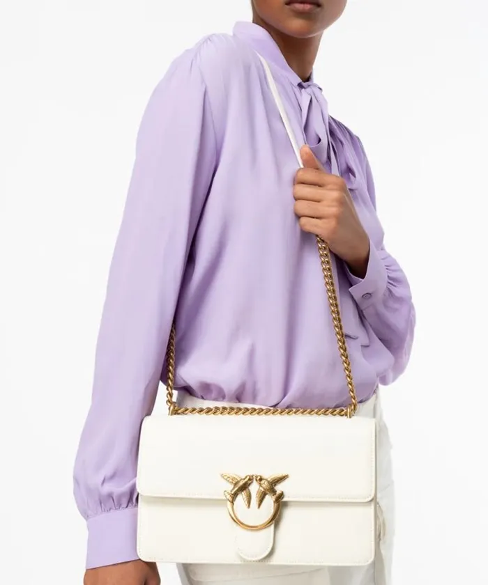 Women Crossbody Bags Pinko Classic Love Bag One Simply Whitewhiteantique Gold Women Crossbody Bags Pinko Classic Love Bag One Simply Whitewhiteantique Gold
