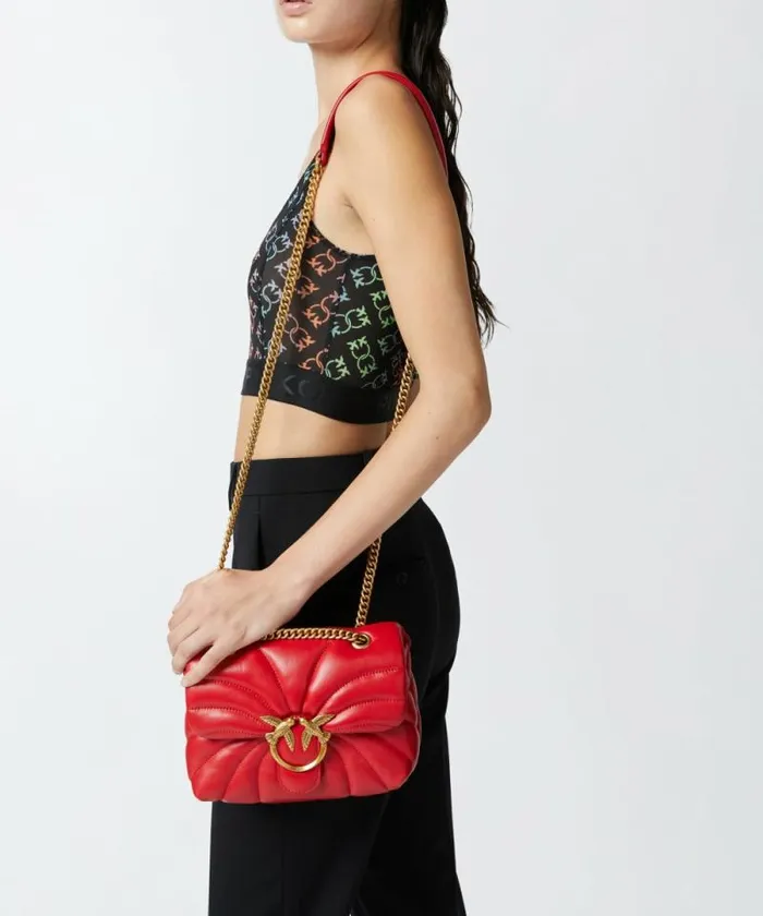 Women Crossbody Bags Pinko Love Bag Puff Butterfly Mini Nappa Leather Crossbody Bag Redantiquegold Women Crossbody Bags Pinko Love Bag Puff Butterfly Mini Nappa Leather Crossbody Bag Redantiquegold