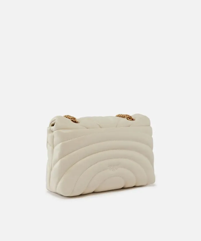 Women Crossbody Bags Pinko Love Bag Puff Large Butterfly Quilt Crossbody Bag Whitewhiteantique Gold Women Crossbody Bags Pinko Love Bag Puff Large Butterfly Quilt Crossbody Bag Whitewhiteantique Gold