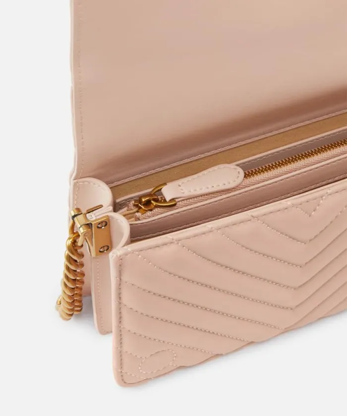 Women Crossbody Bags Pinko Mini Love Bag Click Chevron Pinkdusty Pinkantique Gold Women Crossbody Bags Pinko Mini Love Bag Click Chevron Pinkdusty Pinkantique Gold