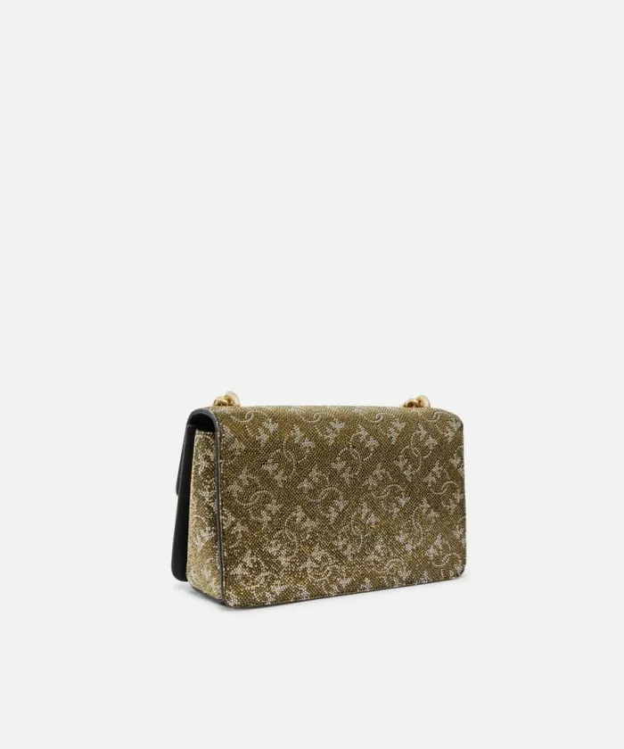 Women Crossbody Bags Pinko Mini Love Bag Leather Crossbody Bag With Monogram Rhinestone Bronzegoldgold Women Crossbody Bags Pinko Mini Love Bag Leather Crossbody Bag With Monogram Rhinestone Bronzegoldgold