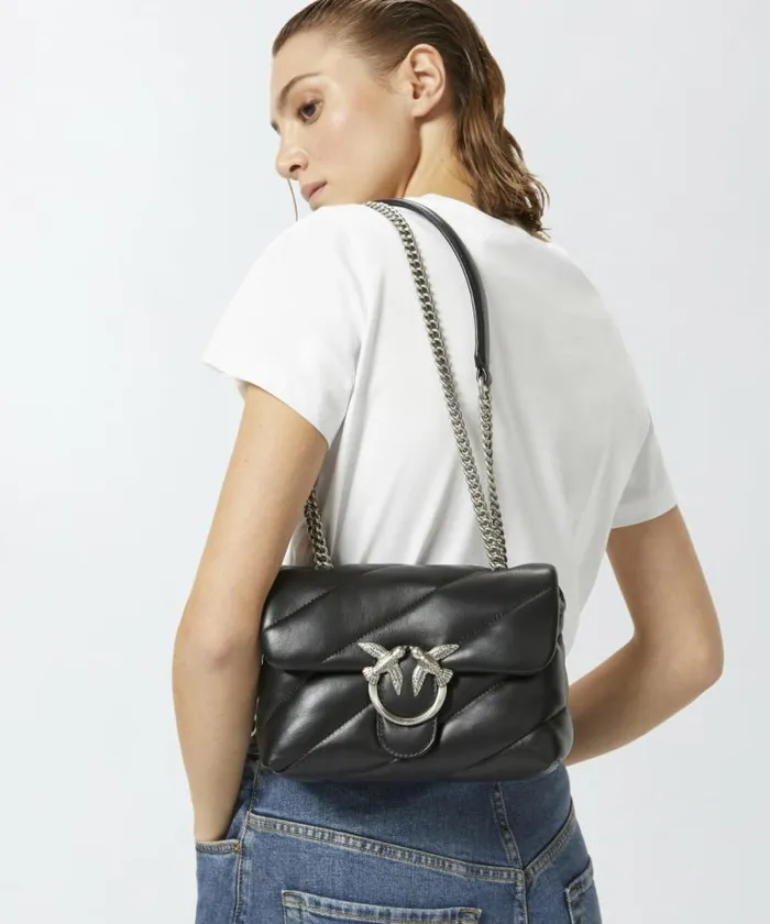 Women Crossbody Bags Pinko Mini Love Bag Puff Maxi Quilt Blackold Silver Women Crossbody Bags Pinko Mini Love Bag Puff Maxi Quilt Blackold Silver