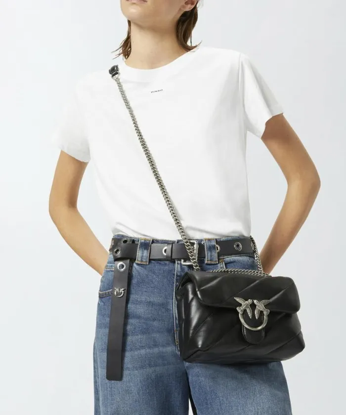 Women Crossbody Bags Pinko Mini Love Bag Puff Maxi Quilt Blackold Silver Women Crossbody Bags Pinko Mini Love Bag Puff Maxi Quilt Blackold Silver
