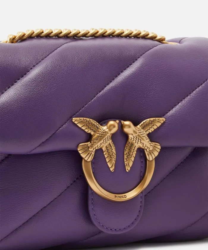 Women Crossbody Bags Pinko Mini Love Bag Puff Maxi Quilt Plumantiquegold Women Crossbody Bags Pinko Mini Love Bag Puff Maxi Quilt Plumantiquegold