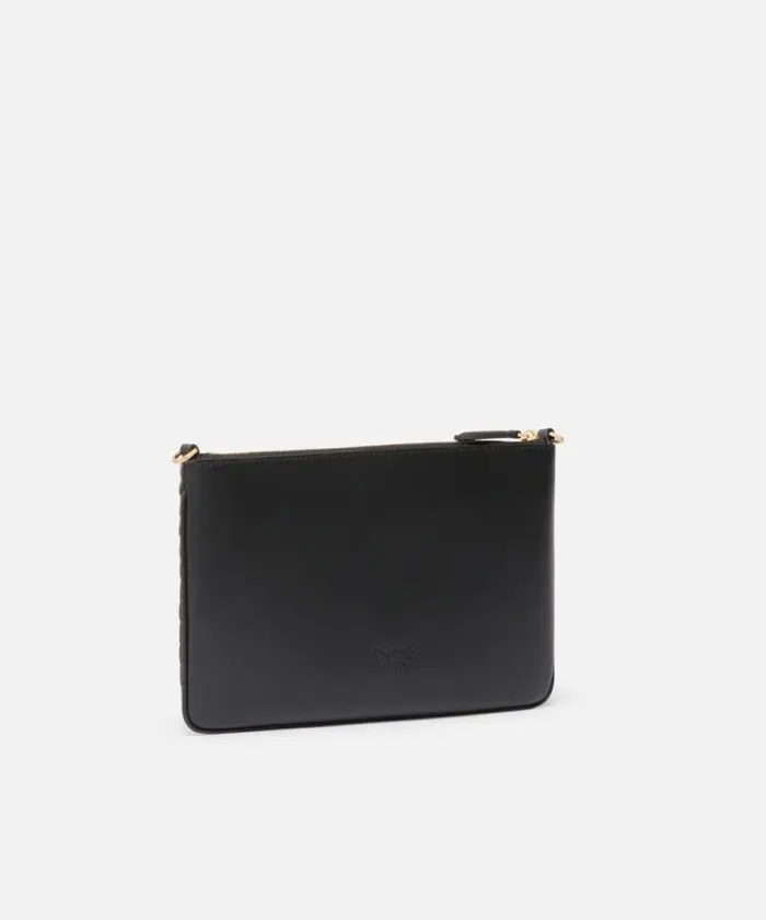 Women Crossbody Bags Pinko Small Quilted Nappa Leather Envelope Bag Blackantique Gold Women Crossbody Bags Pinko Small Quilted Nappa Leather Envelope Bag Blackantique Gold