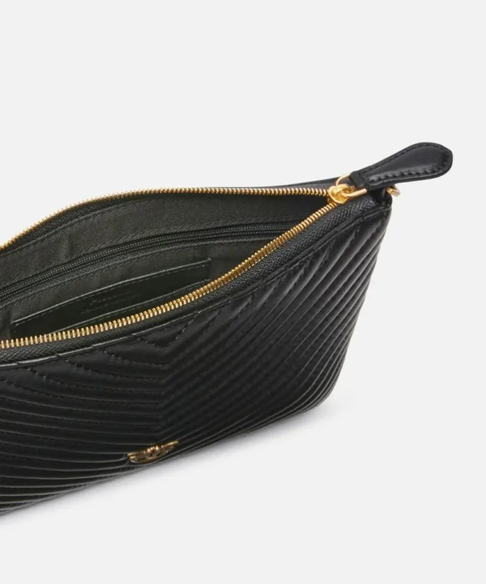 Women Crossbody Bags Pinko Small Quilted Nappa Leather Envelope Bag Blackantique Gold Women Crossbody Bags Pinko Small Quilted Nappa Leather Envelope Bag Blackantique Gold