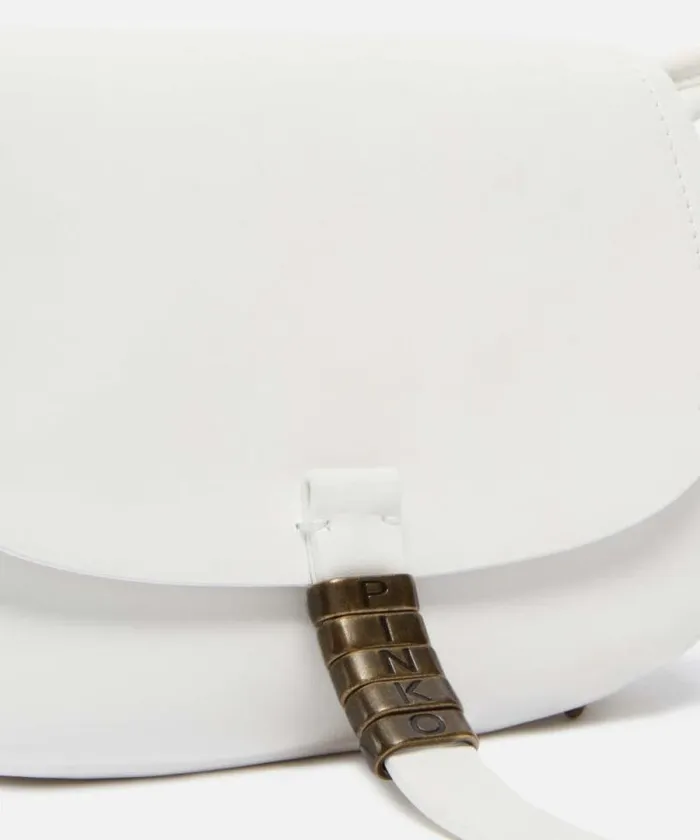 Women Crossbody Bags Pinko Soft Leather Crossbody Bag Whitewhiteantique Gold Women Crossbody Bags Pinko Soft Leather Crossbody Bag Whitewhiteantique Gold