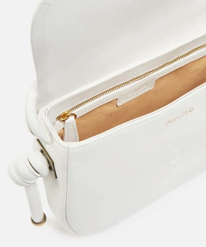 Women Crossbody Bags Pinko Soft Leather Crossbody Bag Whitewhiteantique Gold Women Crossbody Bags Pinko Soft Leather Crossbody Bag Whitewhiteantique Gold