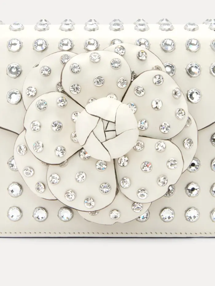 Women Crystal Stud Mini TRO Bag Ivory Oscar De La Renta Handbags Women Crystal Stud Mini TRO Bag Ivory Oscar De La Renta Handbags