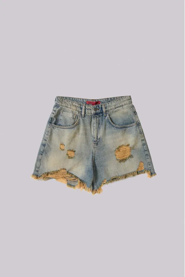 Women Dirty Bleach Revenge Jorts Jaded London Jeans