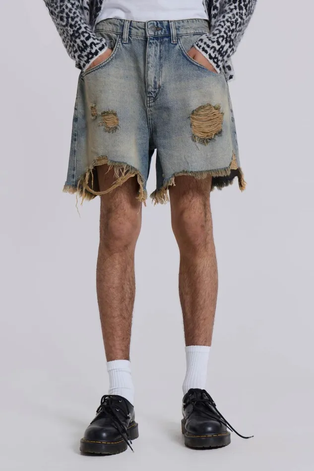 Women Dirty Bleach Revenge Jorts Jaded London Jeans