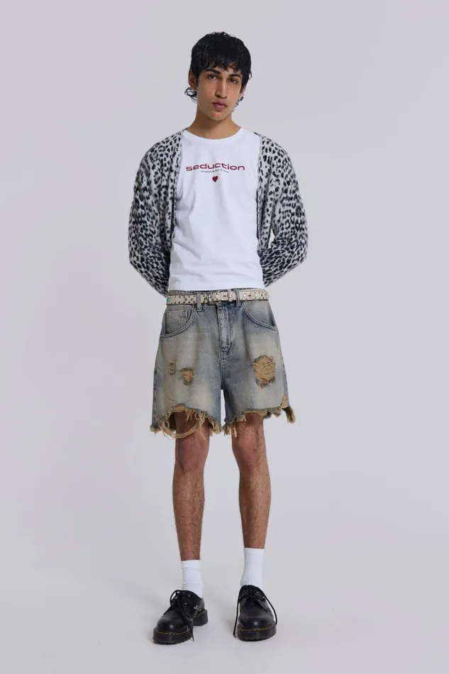 Women Dirty Bleach Revenge Jorts Jaded London Jeans