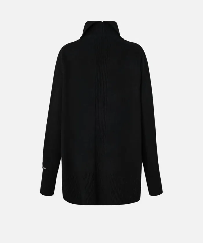 Women Dresses Pinko Wool Mini Dress With High Neck Limo Black Women Dresses Pinko Wool Mini Dress With High Neck Limo Black