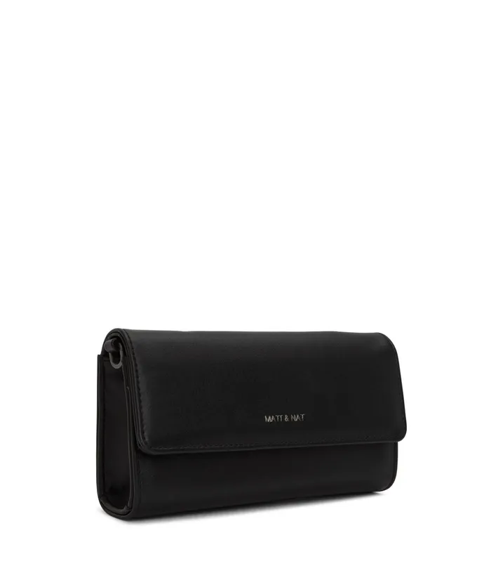 Women Drewmed Vegan Crossbody Bag 8211 Vintage Black Matt and Nat Crossbody